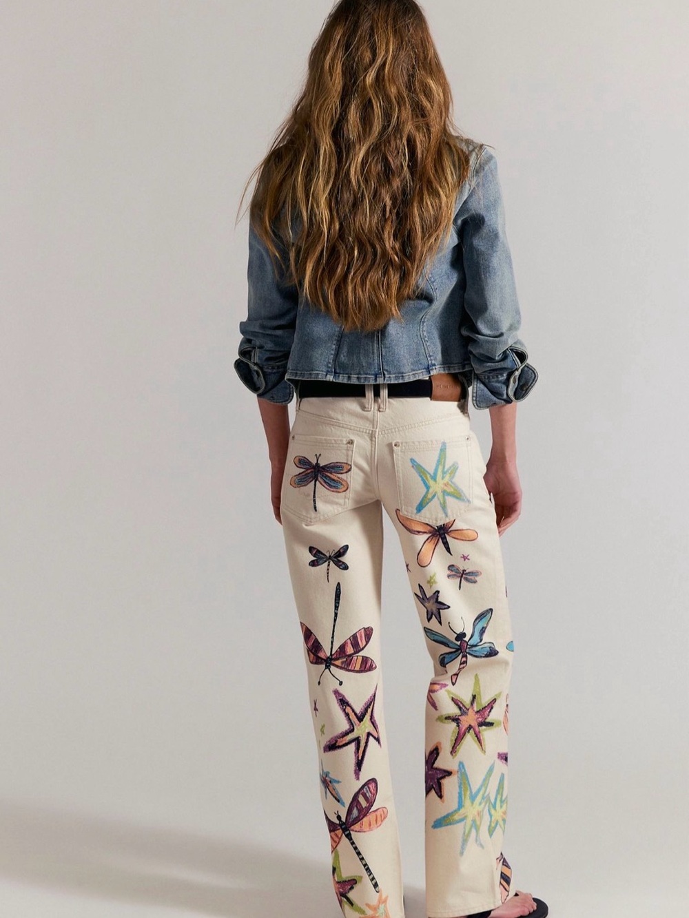 Free People Tennessee Low Rise Illusions jeans Size 29 - Picture 2 of 6